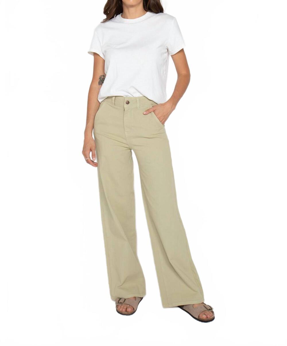 NEW OLIVER LOGAN flora stretch high rise trousers in lint